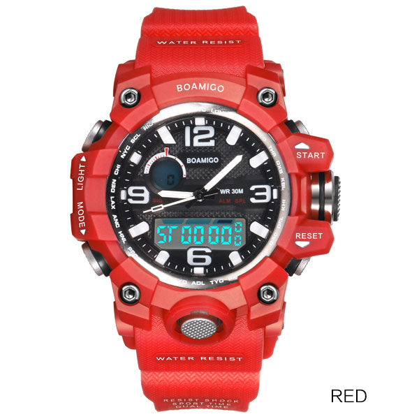BOAMIGO Brand Watches Women Sports Watches Fashion Ladies Quartz Wrist Watches White Swim Digital shock Clock Relogio Feminino