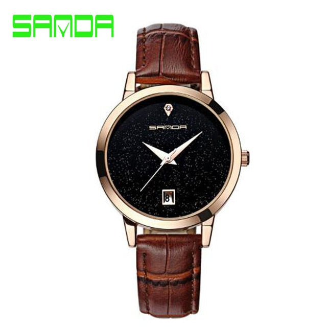SANDA 2018 Fashion Watches Women Watches Ladies Luxury Brand Quartz Watch Women Clock Relogio Feminino Montre Femme