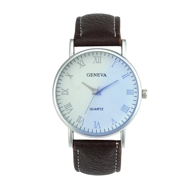 2017 Geneva Men Women Blue Ray Glass Quartz Wrist Watch Watches relogio masculino feminino Lover's Watch Feb16 Drop shipping