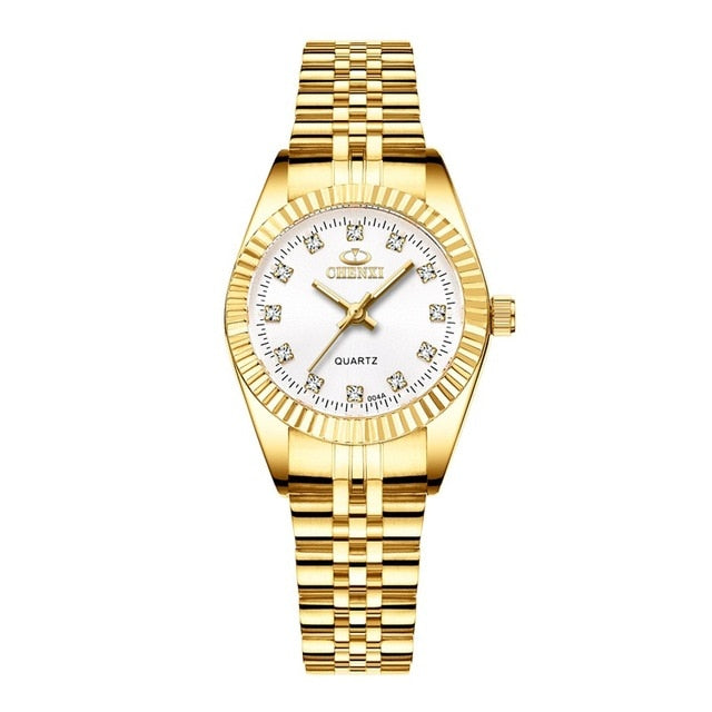 CHENXI Luxury Women Watches Ladies Fashion Quartz Watch For Women Golden Stainless Steel Wristwatches Casual Female Clock xfcs