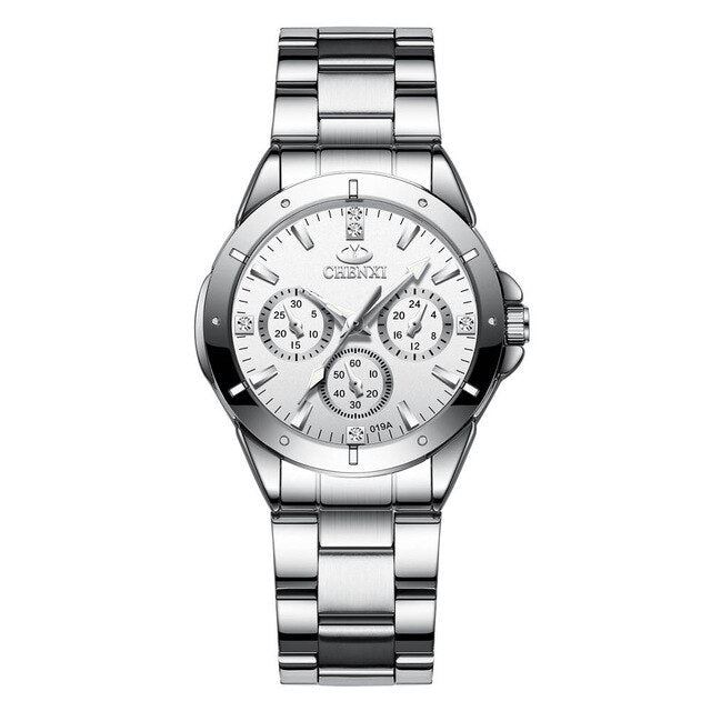 CHENXI Women's Fashion Steel Watches Womens Simple style Females Quartz-watch Ladies Luxurious Brands Wristwatch Relojes Mujer