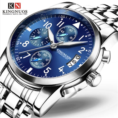 Mens Wristwatch Quartz Stainless Steel Chronograph High Quality Watches Men Business Waterproof Wrist Watch Classic Newly Design