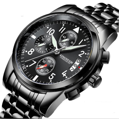 Mens Wristwatch Quartz Stainless Steel Chronograph High Quality Watches Men Business Waterproof Wrist Watch Classic Newly Design
