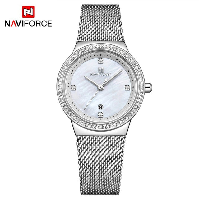 NAVIFORCE Top Luxury Brand Women Watches Female Fashion Analog Quartz Watch Ladies Simple Casual Wrist Watches Relogio Feminino