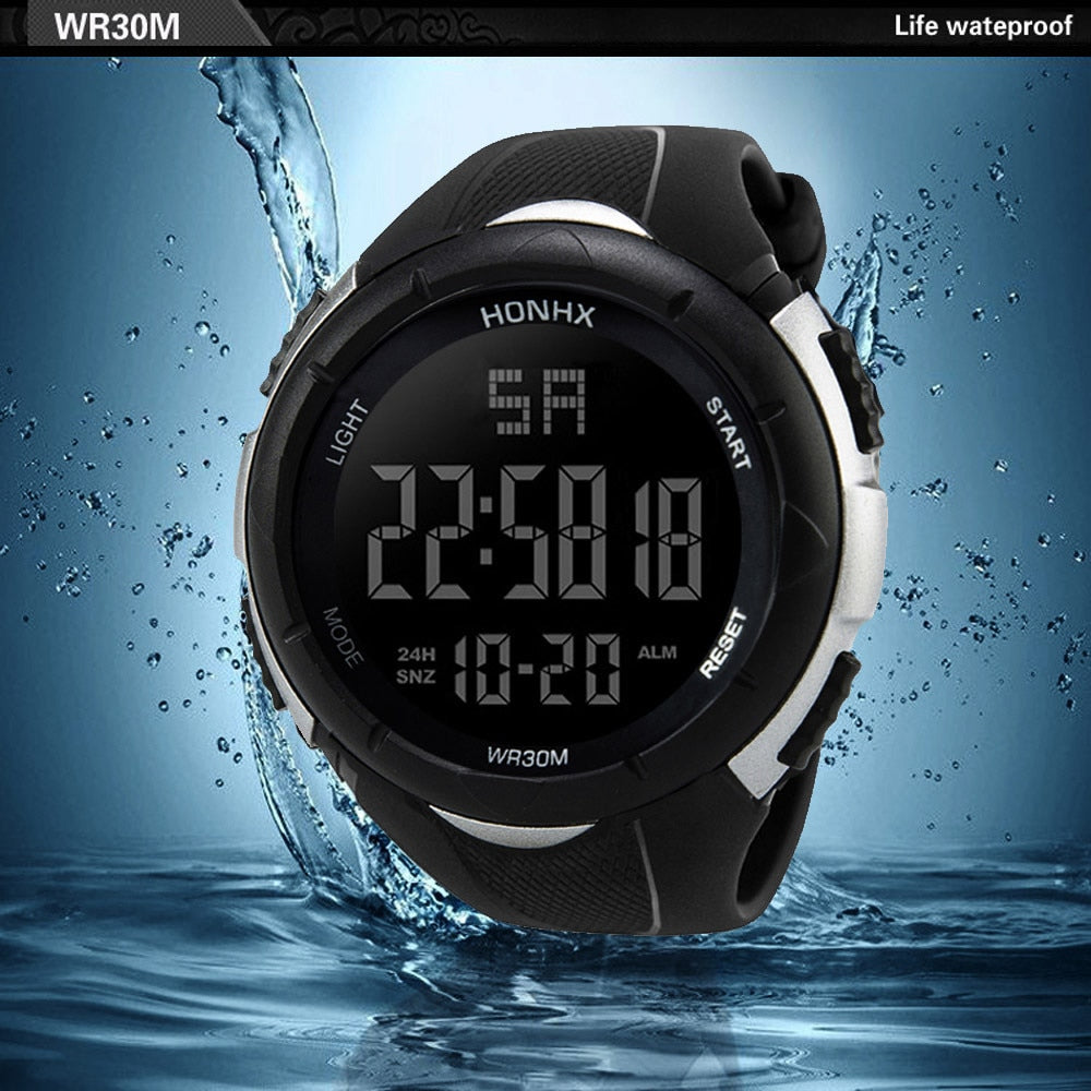 Luxury Sports Watch Men Analog Digital Military Silicone Army Sport LED Horloges Wrist Watches Men Relogio Masculino For Gifts