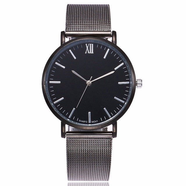 Vansvar Brand Fashion Rose Gold Mesh Band Wrist Watch Luxury Women Silver Quartz Watches Gift Relogio Feminino Drop Shipping V72
