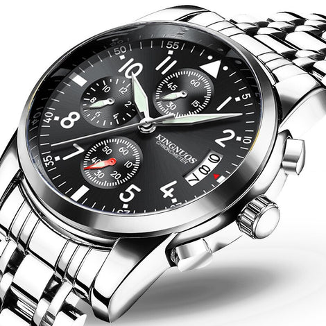 Mens Wristwatch Quartz Stainless Steel Chronograph High Quality Watches Men Business Waterproof Wrist Watch Classic Newly Design