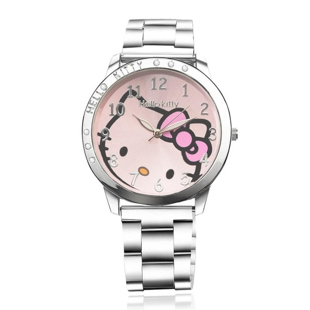 Cartoon Watches Women Quartz Watch Stainless Steel Rhinestone Watches Ladies Clock Reloj Mujer Hodinky Ceasuri