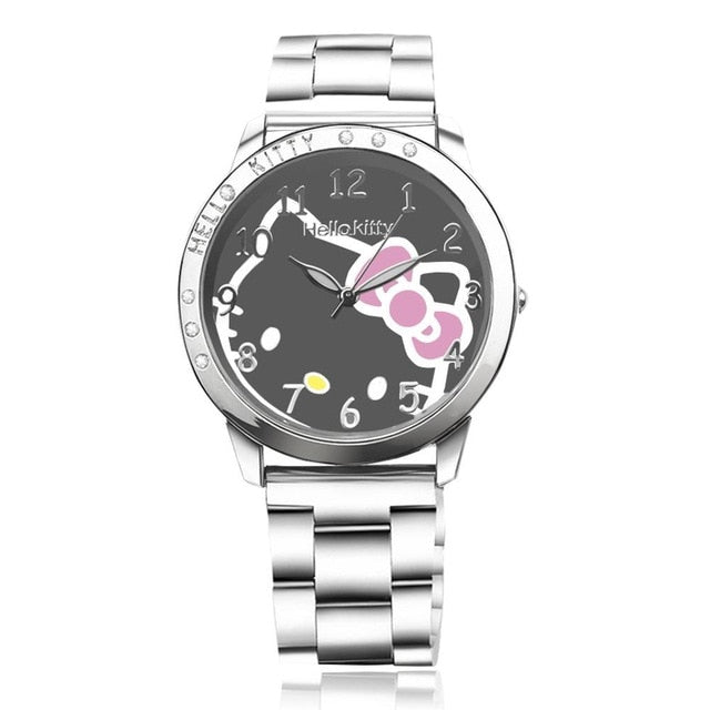 Cartoon Watches Women Quartz Watch Stainless Steel Rhinestone Watches Ladies Clock Reloj Mujer Hodinky Ceasuri